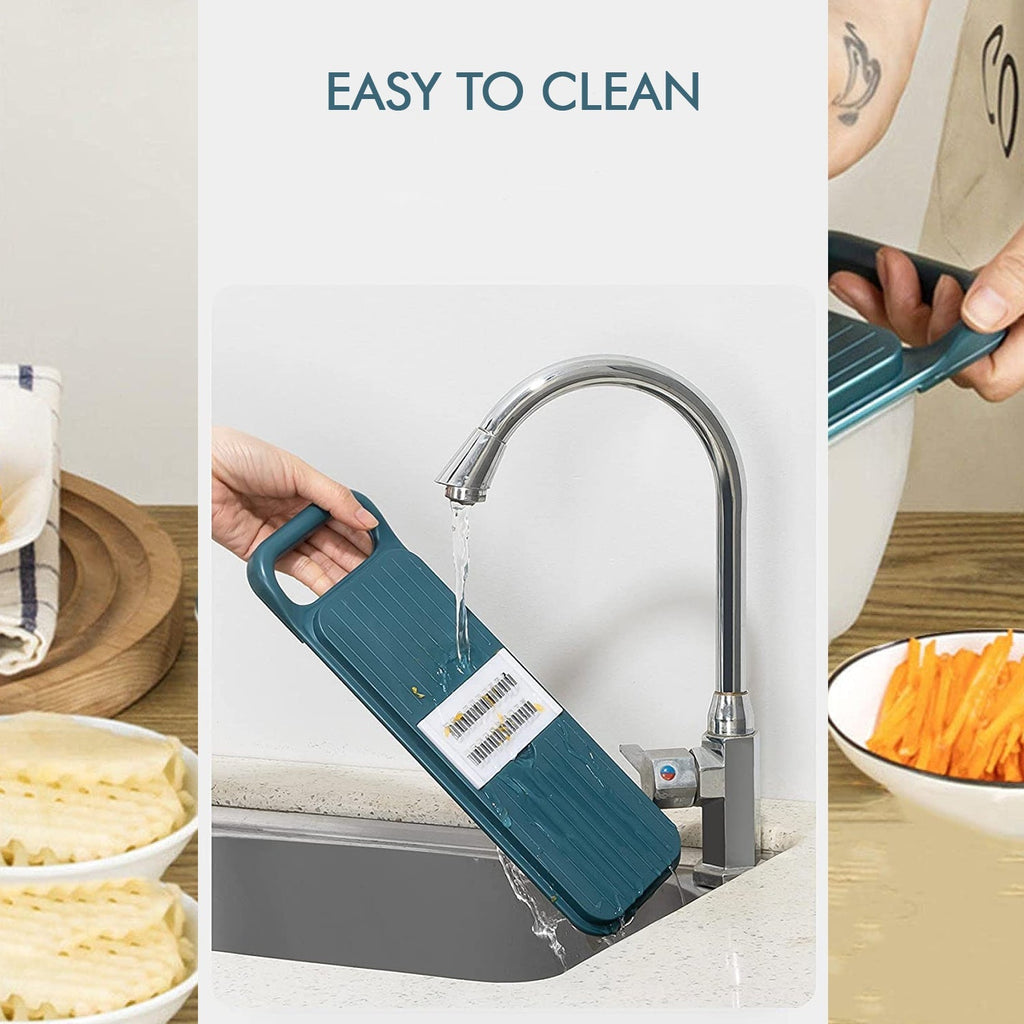 6-Blade Vegetable Slicer & Cutter with Peeler