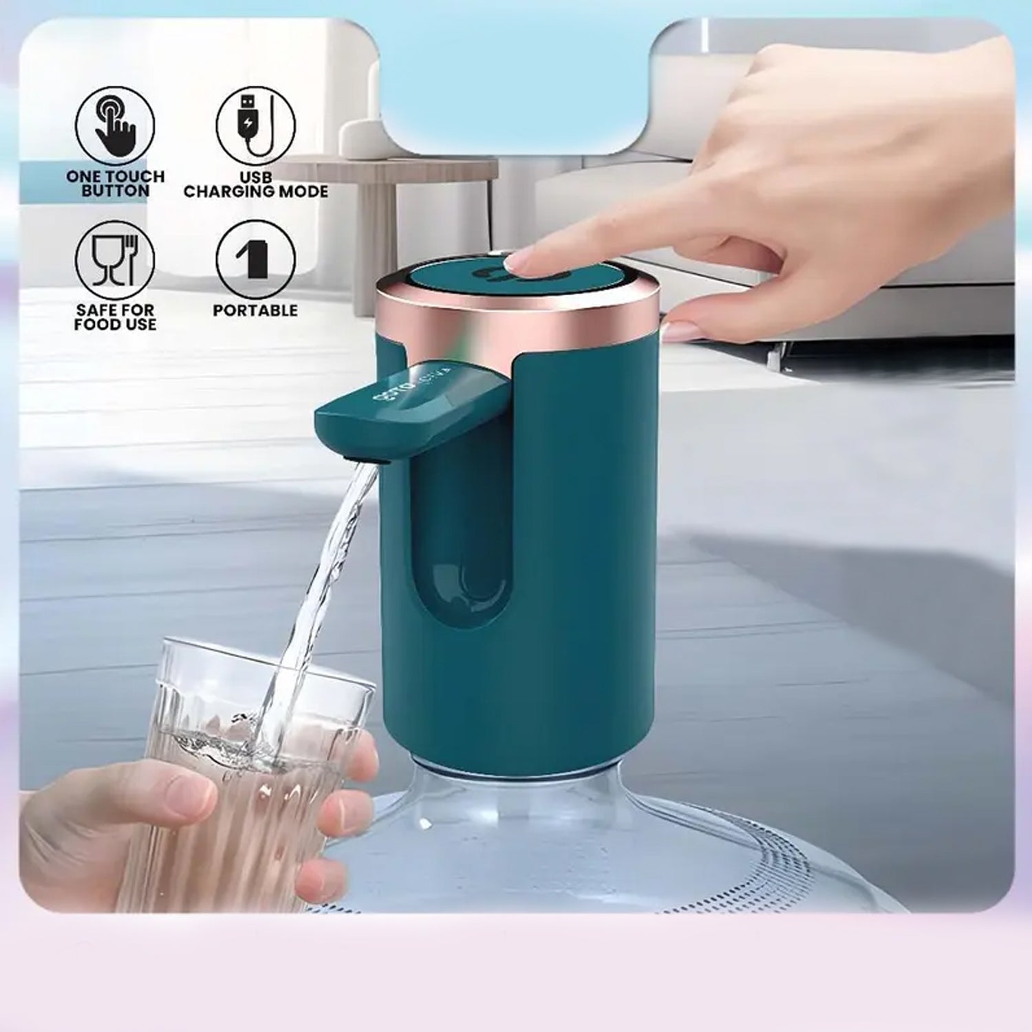 USB Rechargeable Automatic Water Dispenser