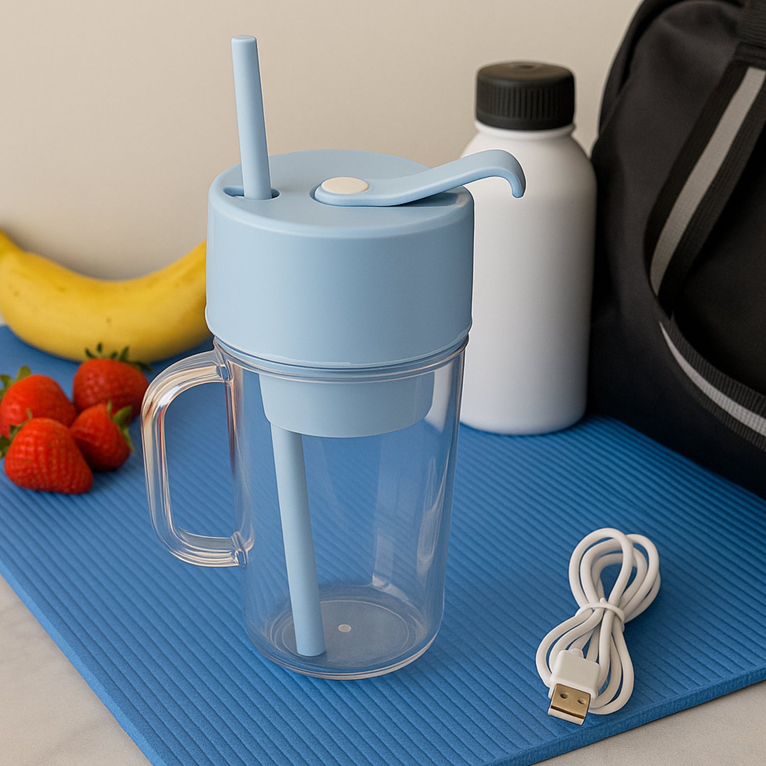 Portable USB Juicer & Crusher Bottle (340ml)