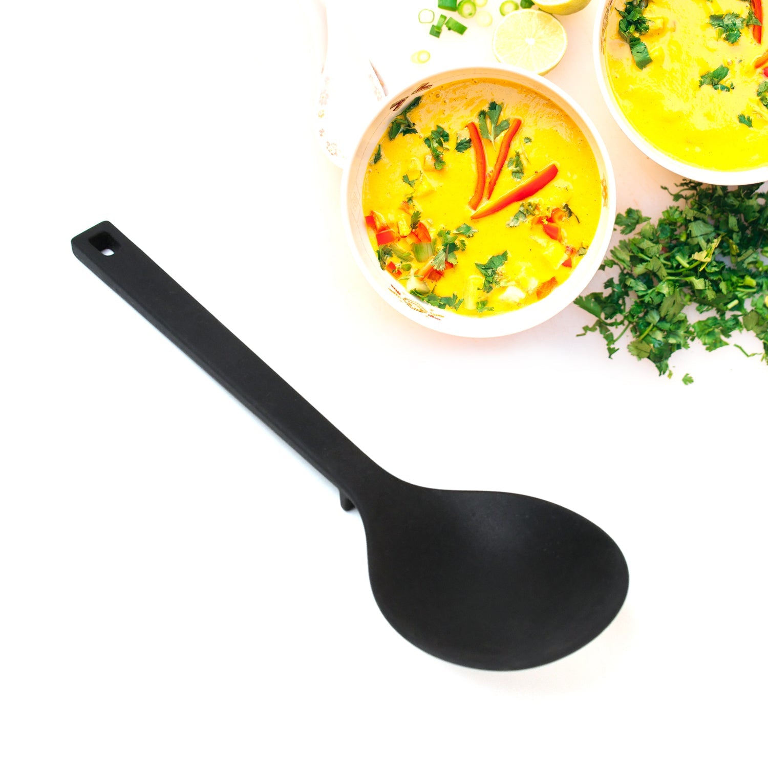 Non-Stick Silicone Cooking Spoons – Set of 6