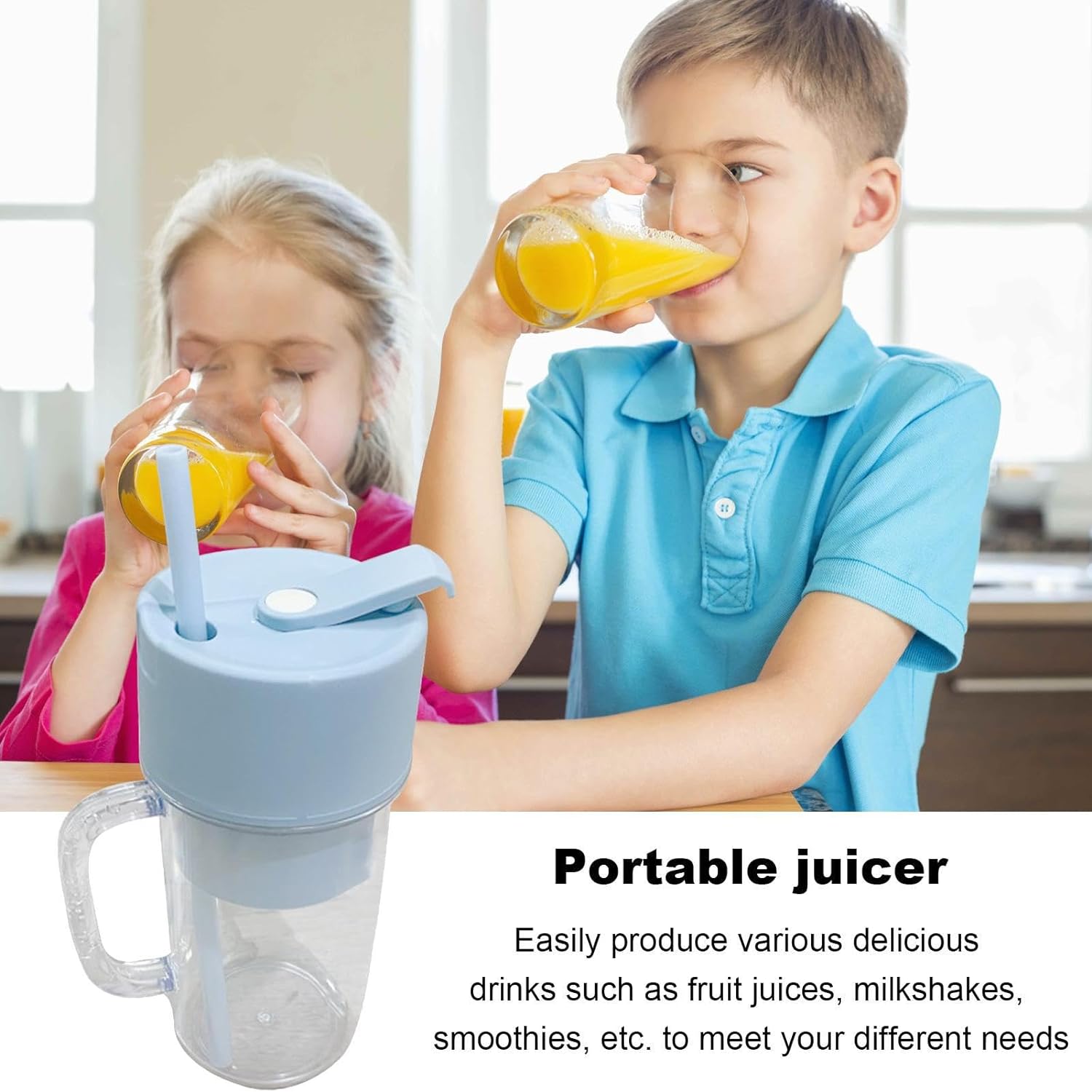 Portable USB Juicer & Crusher Bottle (340ml)