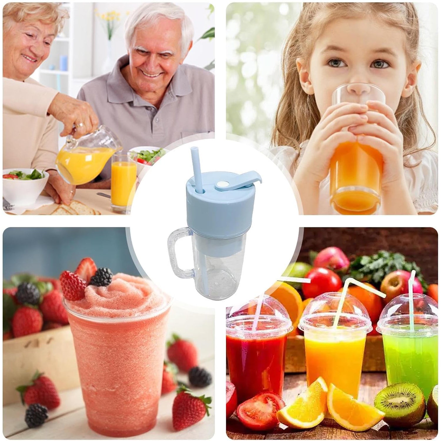 Portable USB Juicer & Crusher Bottle (340ml)